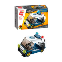 Конструктор Qman 1801-1-8 поліція, транспорт, 45-49 деталей  Мінікар (1801Q-5)