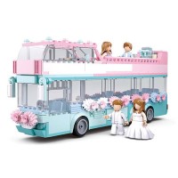 Конструктор SLUBAN M38-B0769 Весільний автобус, 379 деталей
