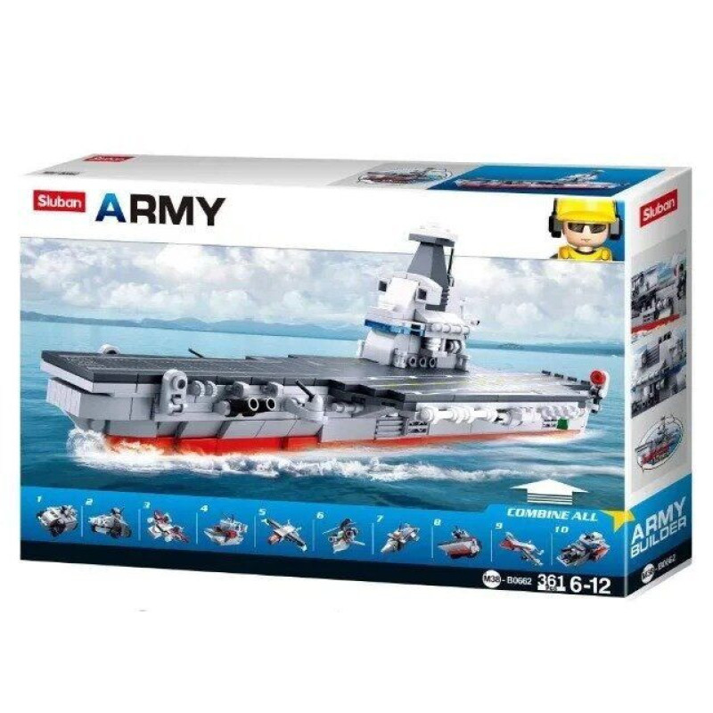 Конструктор SLUBAN M38-B0662 Армія 10 в 1, 361 деталь