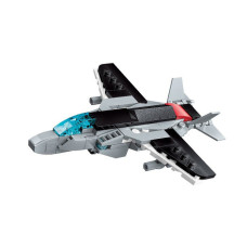 Конструктор Qman 1418Q-1-8 військовий транспорт 74-101 деталь  Бойовий літак Нічний яструб (1418Q-8)