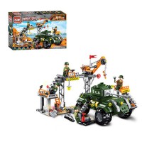 Конструктор BRICK 1712 Военная база, 396 деталей