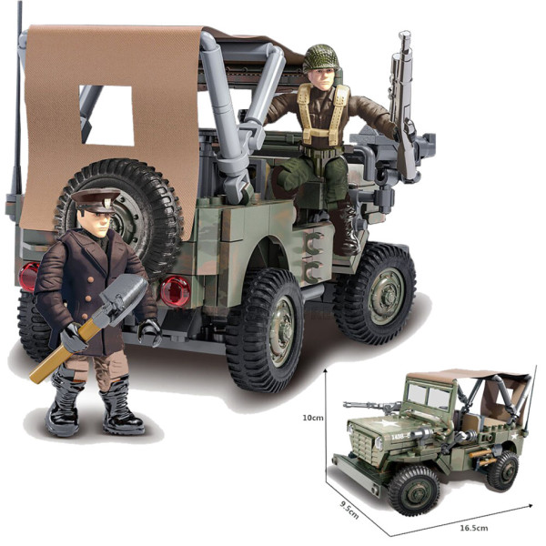 Дитячий конструктор Військові баталії IBLOCK PL-921-356, 475 деталей, 2 фігурки у комплекті, в коробці (PL-921-356)