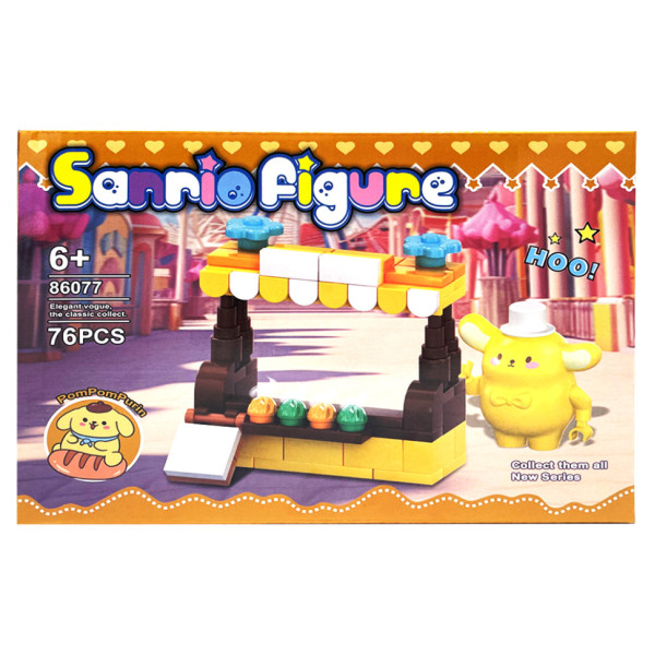 Дитячий ігровий конструктор "PomPomPurin" 86077-2, 76 деталей (86077-2)