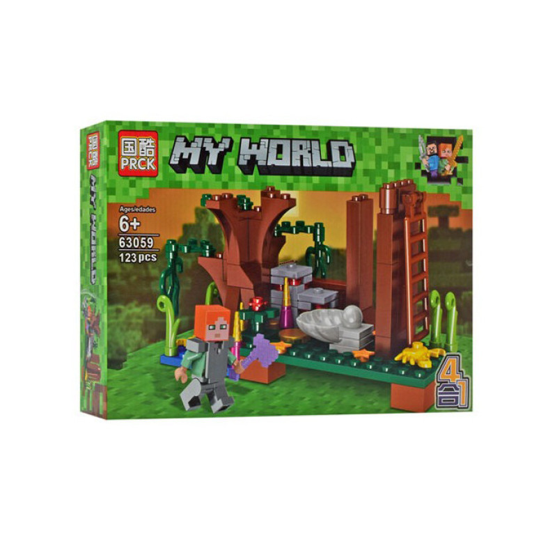 Конструктор типу лего майнкрафт My World 63059, 113 деталей