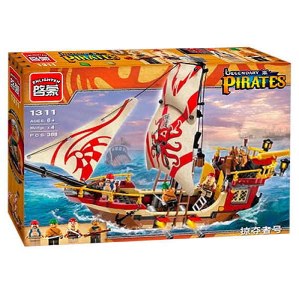 Конструктор BRICK 1311 Піратський корабель, 368 деталей (1311BRK)