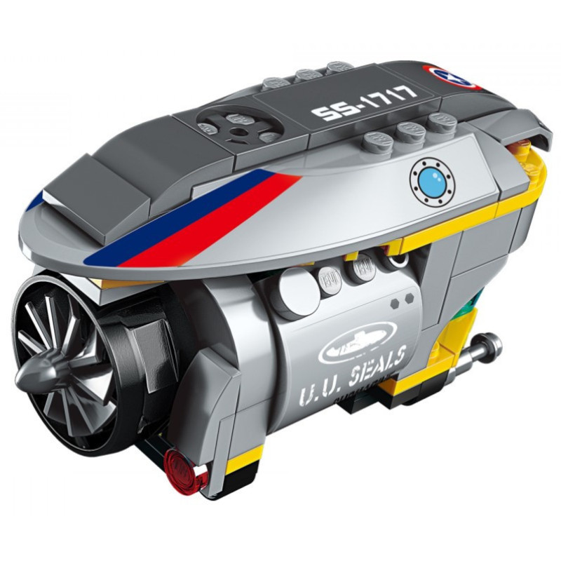 Детский конструктор Qman 1717Q военный транспорт, фигурки, 114 деталей
