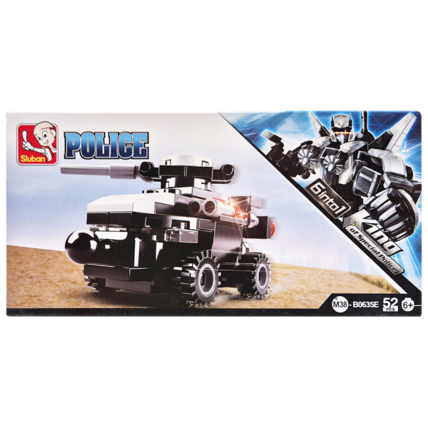 Дитячий конструктор Поліцейська серія Police SLUBAN M38-B0635-5, 52 деталі (M38-B0635-5)