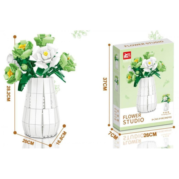 Дитячий конструктор "Квіти Lacroplatycodon" Flower Studio 9108A ​​568 деталей (9108A)