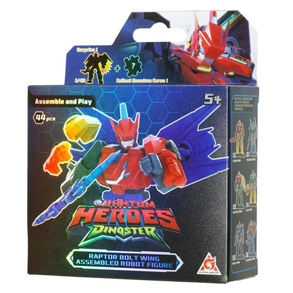 Дитячий робот-конструктор "Раптор Болт Вінг" Dinoster EU580881A-6, 45 деталей (EU580881A-6)