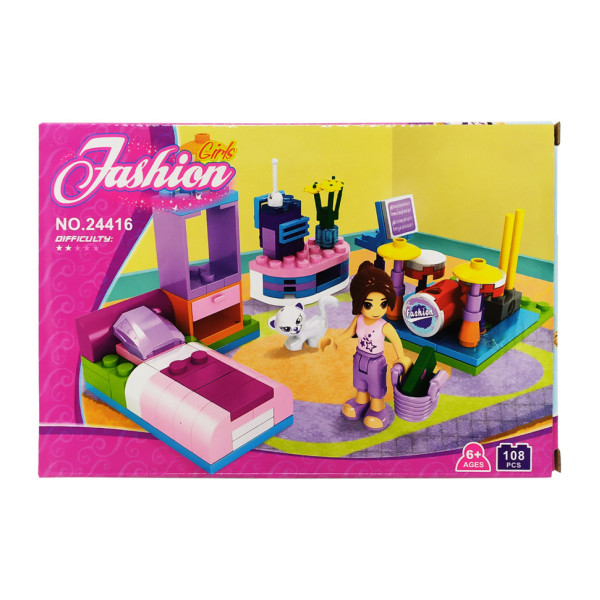 Дитячий конструктор "Спальня" Keedo 24416, 108 елементів (24416)