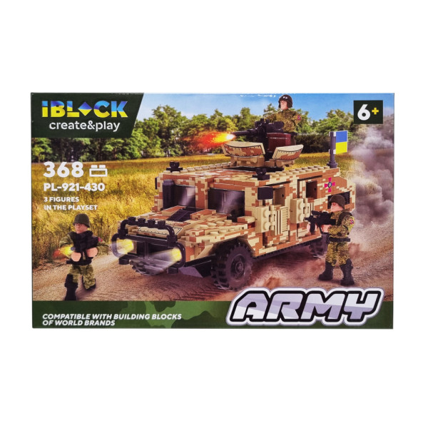 Конструктор Армія IBLOCK PL-921-430, 3 фігурки військових Вид 4 (PL-921-430-4)