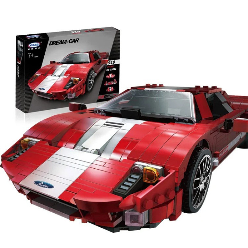 Конструктор XINGBAO XB-03011 MOC Ford GT Червоний Фантом, 919 елементів