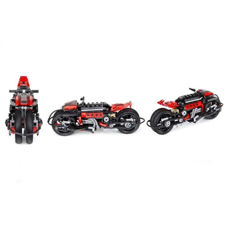 Конструктор XINGBAO XB-03021 MOC Футуристичний мотоцикл, 680 елементів