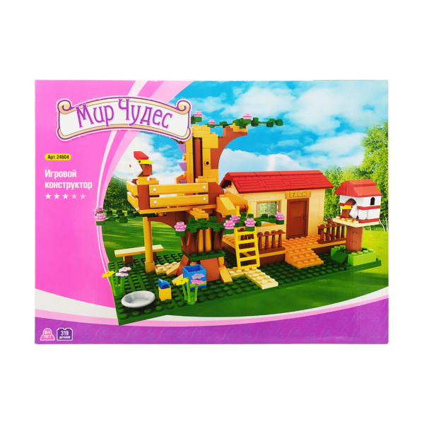 Детский конструктор "Домик на дереве" Keedo 24604, 319 элемента