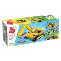 Дитячий Конструктор Qman 1417-1-6 будтехніка, 79 дет