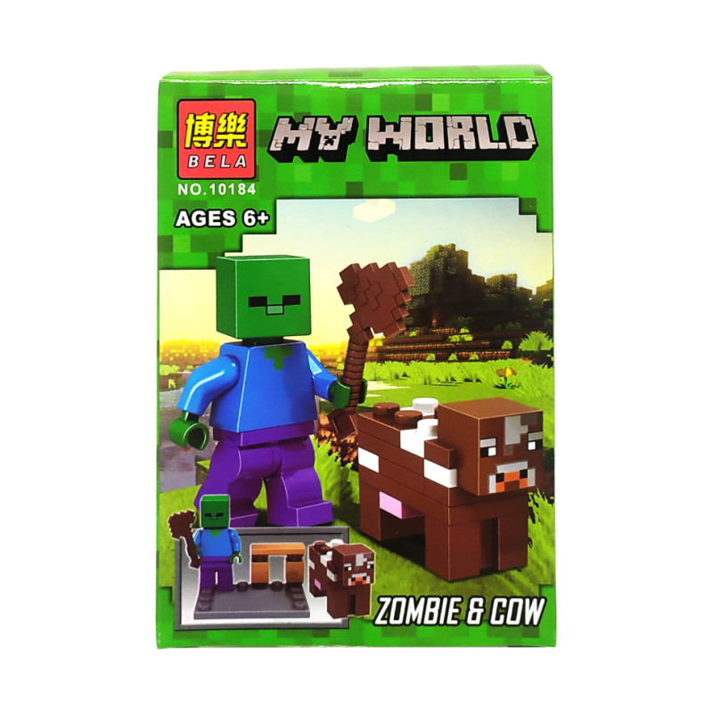 Конструктор Minecraft Bella RV-10184 Zombie & Cow