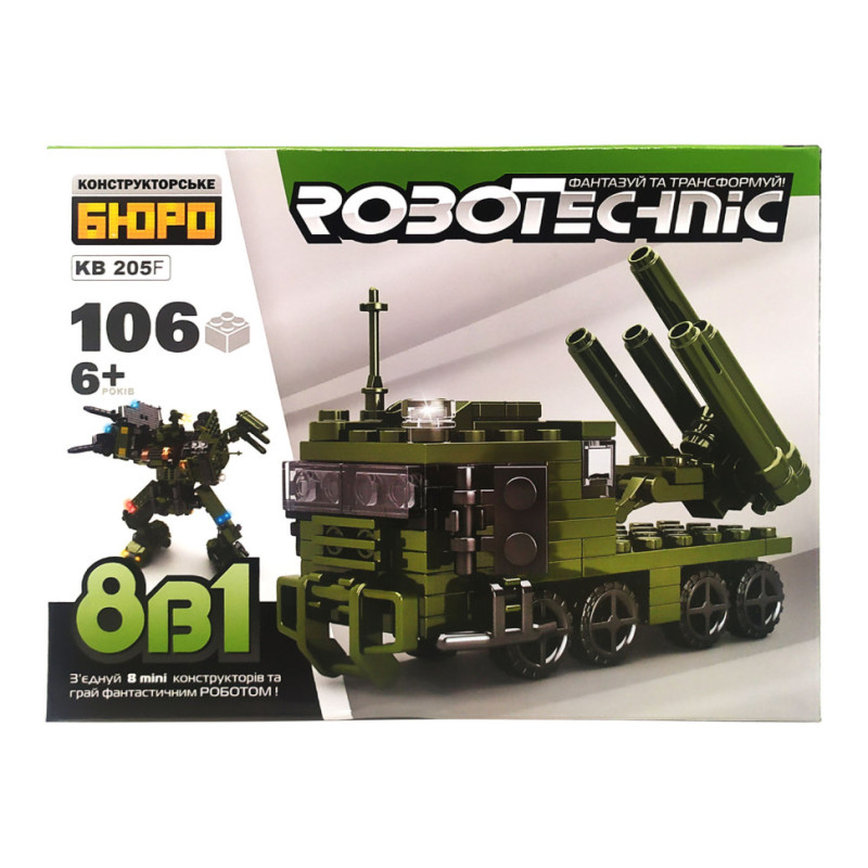 Конструктор KB 205A военный транспорт, 106-152 детали
