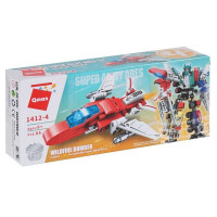 Дитячий Конструктор Qman 1412-1-6 транспорт, 79 дет  Wildfire Bomber (1412-4)
