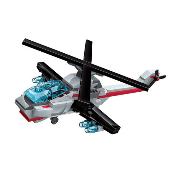 Конструктор Qman 1418Q-1-8 військовий транспорт 74-101 деталь  Вертоліт (1418Q-2)