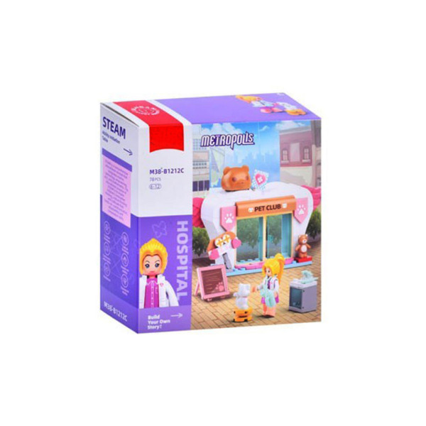 Конструктор дитячий «Metropolis Hospital» M38-B1212C 78 деталей (M38-B1212C)