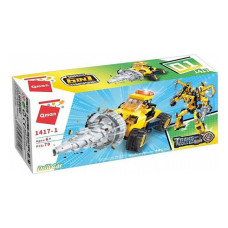 Дитячий Конструктор Qman 1417-1-6 будтехніка, 79 дет  Drill Car (1417-1)