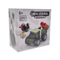 Конструктор 10009-1-6 військовий транспорт, дит від 24 до 25 шт, 3в1