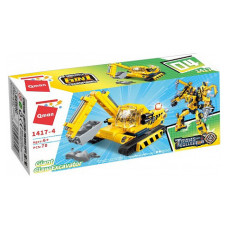 Дитячий Конструктор Qman 1417-1-6 будтехніка, 79 дет  Giant Claw Excavator (1417-4)