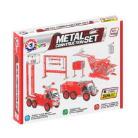 Дитячий Конструктор металевий "Пожежна техніка" ТехноК 2056TXK, 309 деталей (2056TXK)