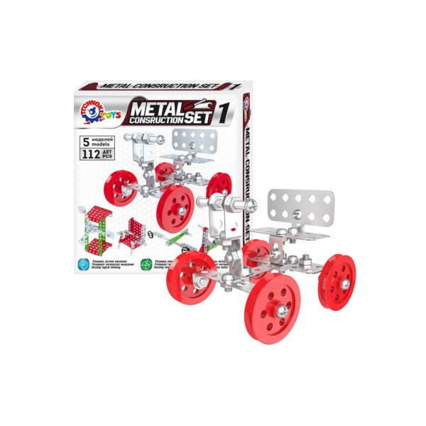 Дитячий "Конструктор металевий" ТехноК 6399TXK, 112 деталей (6399TXK)