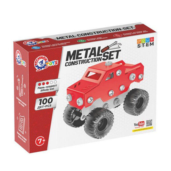 Дитячий металевий конструктор 1317TXK 100 деталей (1317TXK)