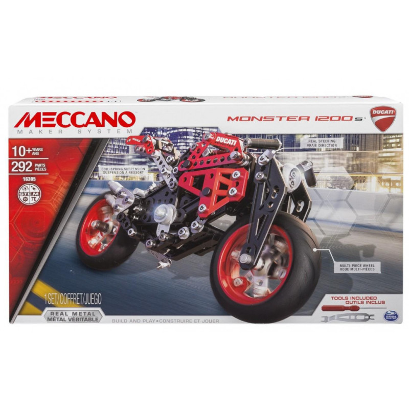 Металлический конструктор Мотоцикл Ducati  Meccano 6027038, 292 деталей
