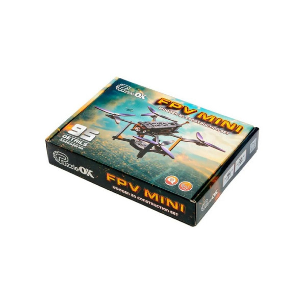 Дерев'яний 3D конструктор "FPV Mini" Puz-00953, 95 деталей (Puz-00953)