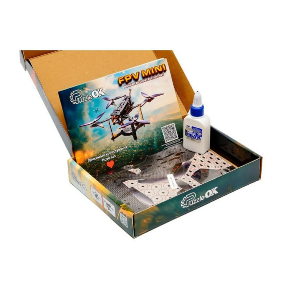 Дерев'яний 3D конструктор "FPV Mini" Puz-00953, 95 деталей (Puz-00953)