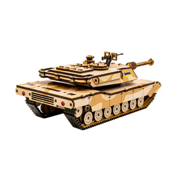Дерев'яний 3D конструктор "Абрамс" Puz-26917, 187 деталей                  (Puz-26917)