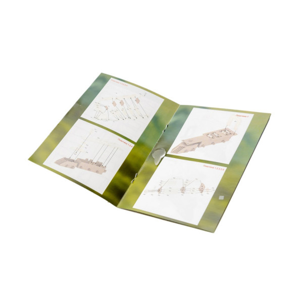 Дерев'яний 3D конструктор "Потяг" Puz-00924, 231 деталь                  (Puz-00924)