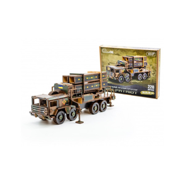 Дерев'яний 3D конструктор "ЗРК Patriot" Арт-25220, 220 деталей                                                                (Арт-25220)