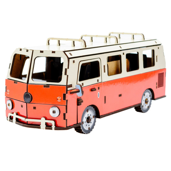 Дерев'яний 3D конструктор "Мікроавтобус" Puz-00926, 156 деталей                                                             (Puz-00926)