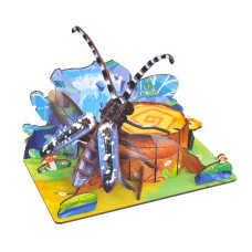 Дерев'яний пазл 3D "Batocera Horsfieldi" 68037W 58 деталей (68037W)