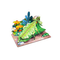 Дерев'яний пазл 3D "Phylliidae" 68038W 58 деталей  (68038W)