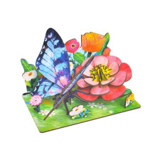 Дерев'яний пазл 3D "Butterfly" 68041W 55 деталей (68041W)