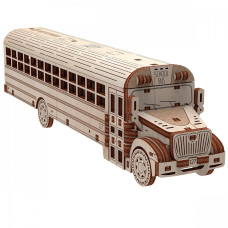 Дерев'яний 3D конструктор "Шкільний автобус" 10107,107 деталей (10107)