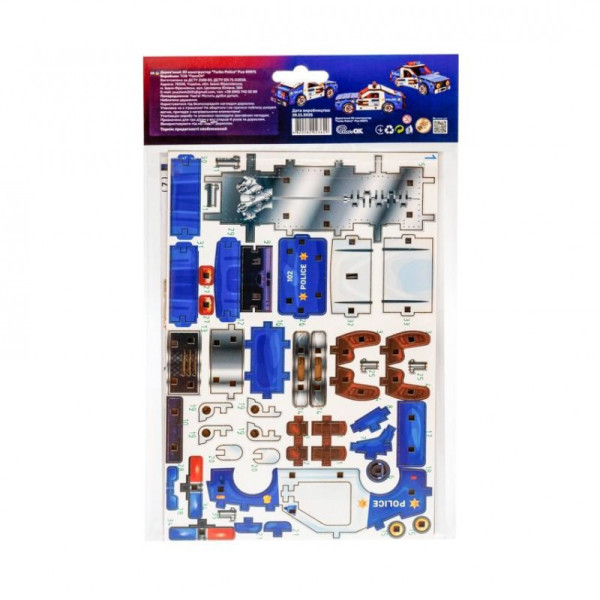 Дерев'яний 3D конструктор "Turbo Police" Puz-00971, 83 деталі (Puz-00971)