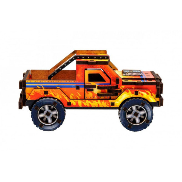 Дерев'яний 3D конструктор "Turbo off-road" Puz-00972, 87 деталей (Puz-00972)