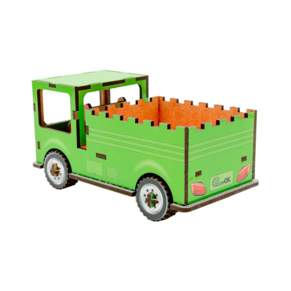 Дитячий дерев'яний 3D конструктор "Вантажівка" Puz-00929, 37 деталей (Puz-00929)