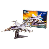 Деревянный 3D конструктор "F16" Арт-26913, 79 деталей(Арт-26913)