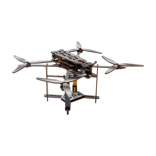 Дерев'яний 3D конструктор "FPV дрон" Puz-00923, 95 деталей                                                                 (Puz-00923)