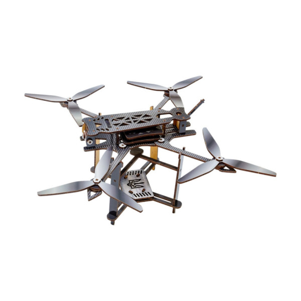 Дерев'яний 3D конструктор "FPV дрон" Puz-00923, 95 деталей                                                                 (Puz-00923)