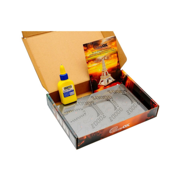 Дерев'яний 3D конструктор "Ейфелева вежа" Puz-00925, 58 деталей                                                            (Puz-00925)