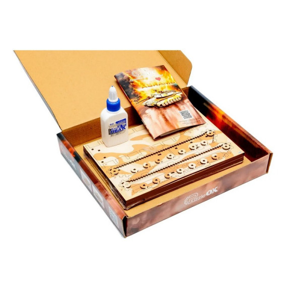 Дерев'яний 3D конструктор "Абрамс" Puz-00939, 187 деталей (Puz-00939)