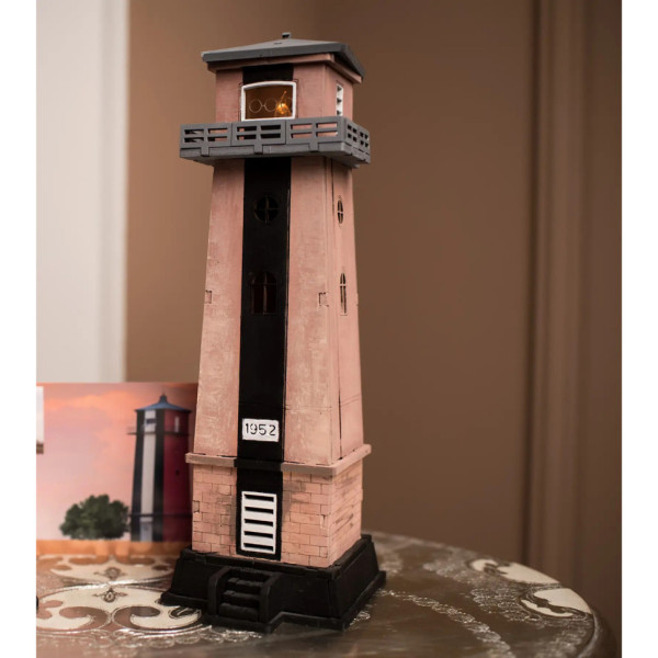 Конструктор дерев'яний 3D маяк Хаблівський до реконструкції (Україна, Херсонська область) TMP-007, 54 деталі (TMP-007)